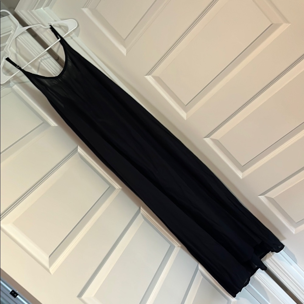 NWT Black Maxi Coverup with Hair Scrunchie